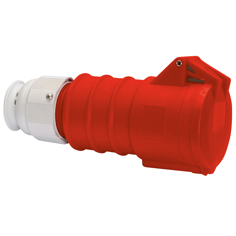CEE Norm 310123 32A 7P 415V Trailing Socket IP44 Red