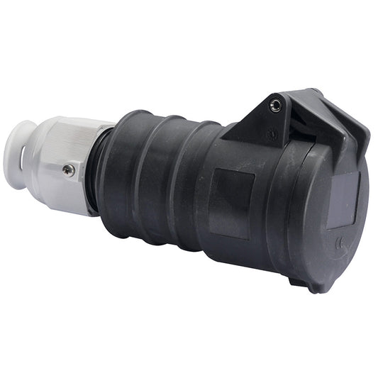 CEE Norm 31976 32A 4P 500V Trailing Socket IP44 Black