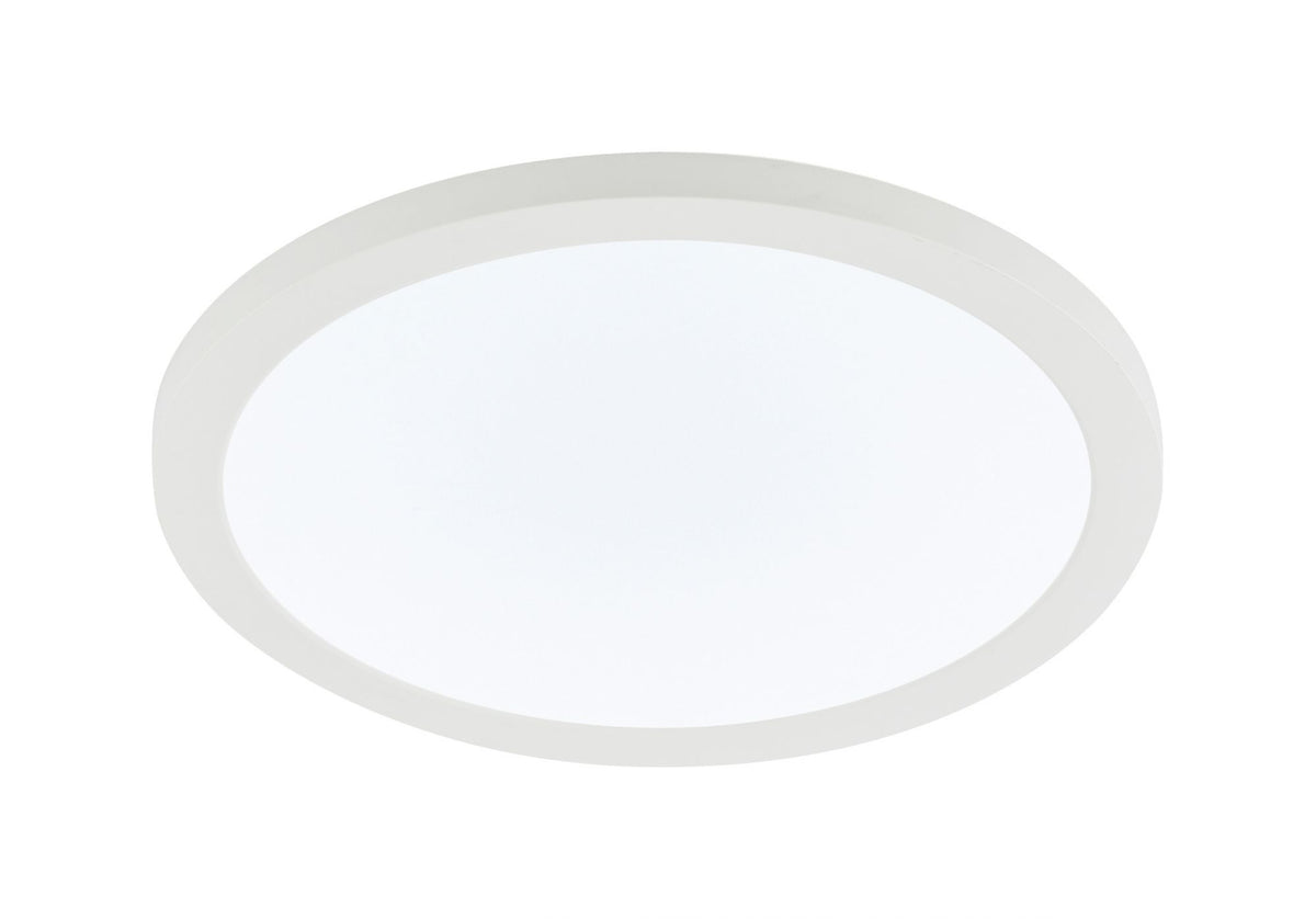 Tauri Led Mini Forum SPA-35710 Tauri 24W CCT LED Slim Ceiling or Wall Light IP44 Whit ...