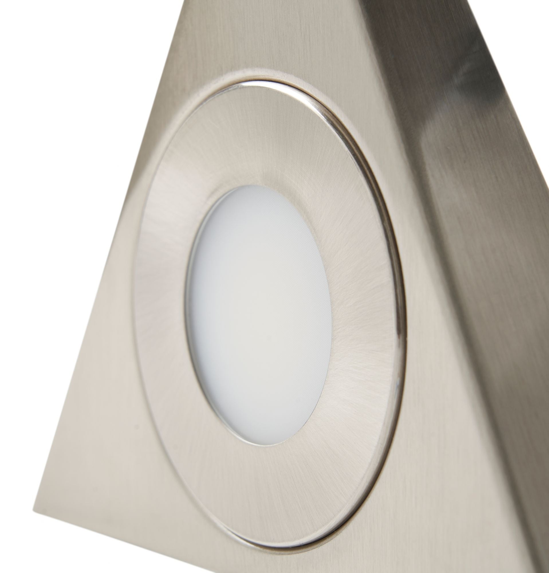 Forum CUL-35865 Ayla 3W CCT LED Triangular Round Surface Under Cabinet Light IP20 Satin Nickel