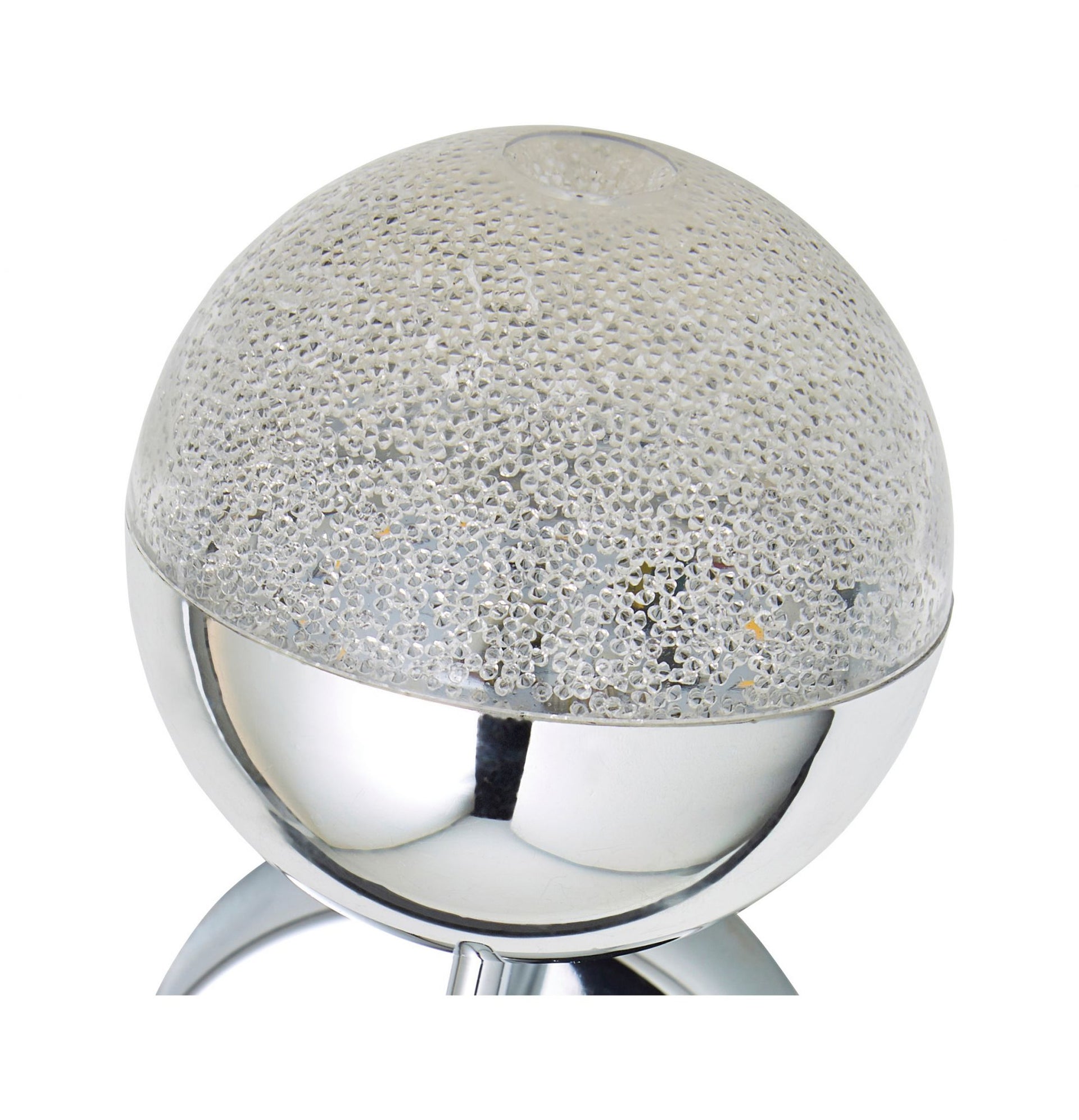 Forum SPA-36300-CHR Rhodes 5W LED Crackle Efflect Globe Wall Light 4000K IP44 Chrome