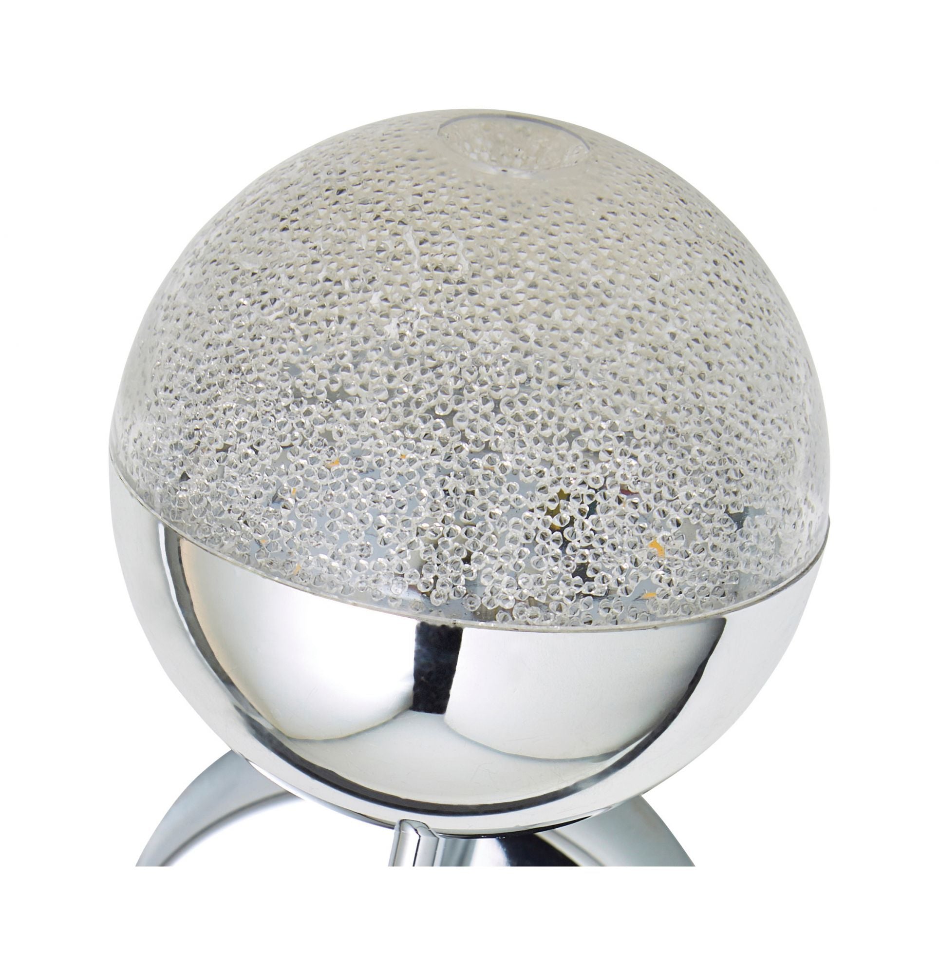 Forum SPA-36300-CHR Rhodes 5W LED Crackle Efflect Globe Wall Light 4000K IP44 Chrome