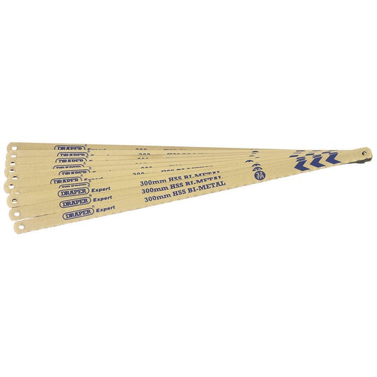 Draper Expert 736/10-32 300mm / 12'' Bi-Metal Hacksaw Blades 32TPI Pack of 10