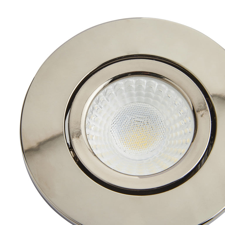 Forum SPA-38571-BCHR Como 5W LED Tilt Downlight 4000K IP65 Brushed Chrome