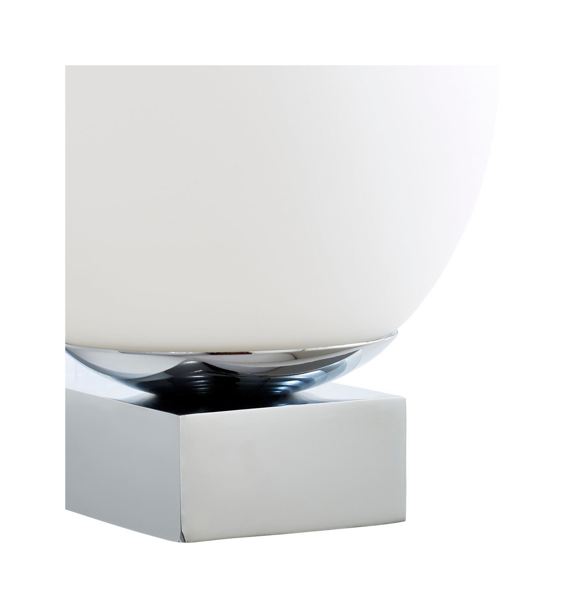 Forum SPA-38573-CHR Agios 3W LED Globe Wall Light with Opal Glass Shade 4000K IP44 Chrome