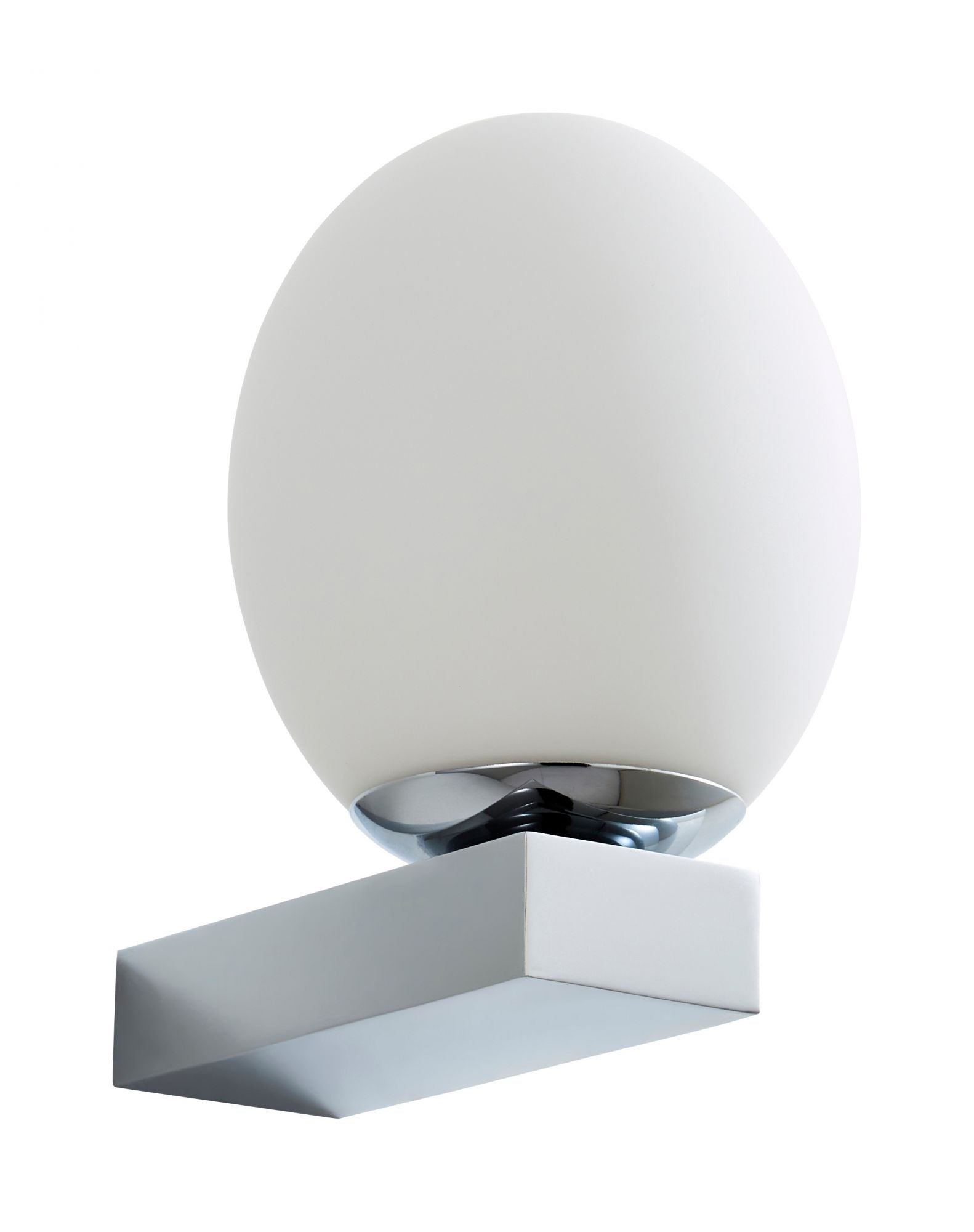 Forum SPA-38573-CHR Agios 3W LED Globe Wall Light with Opal Glass Shade 4000K IP44 Chrome