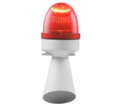 Switchtec 38873 Sirena SEM 98-101dB Electronic Horn and LED Beacon 240V AC Red / Grey IP43
