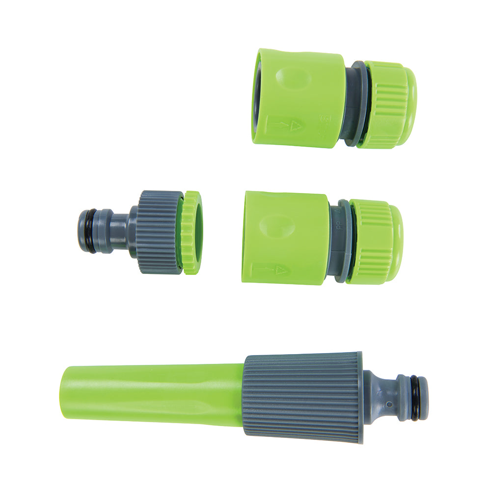 Silverline 394989 5pc Hose Connector Set Green