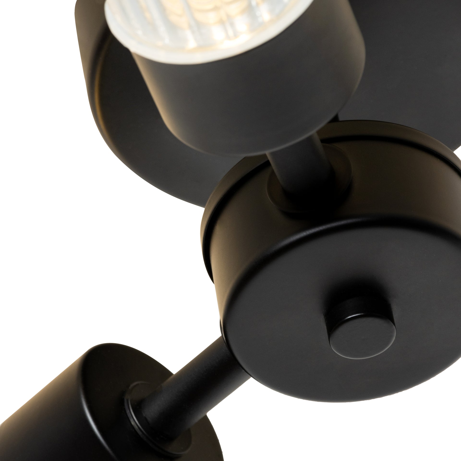 Forum SPA-39650-BLK Ottawa 3 x G9 Ribbed Glass Ceiling Spotlight IP44 Black