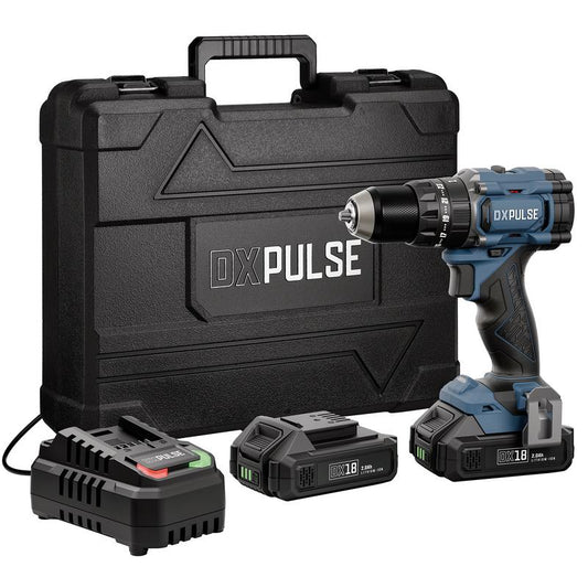 Draper DXP18CBDK DX PULSE 18V Brushless Combi Drill Kit with 2 x 2ah Batteries & Charger