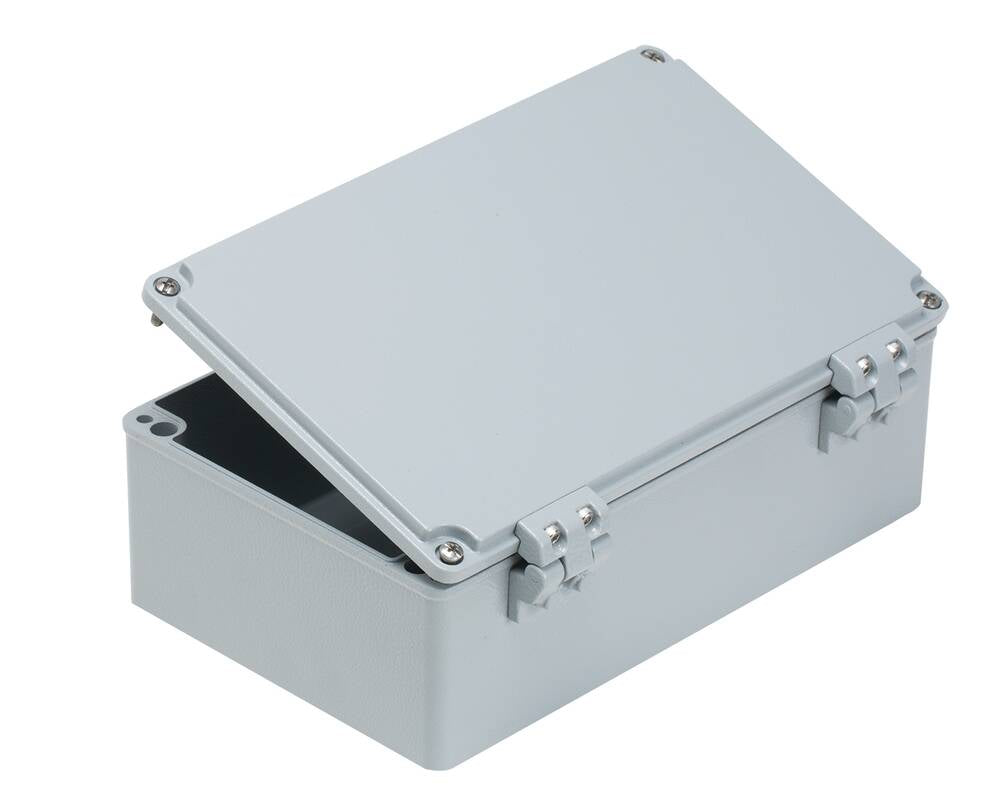 Wiska 402517H Aluminium 160 x 260 x 90mm Smooth Sided Hinged Enclosure IP67