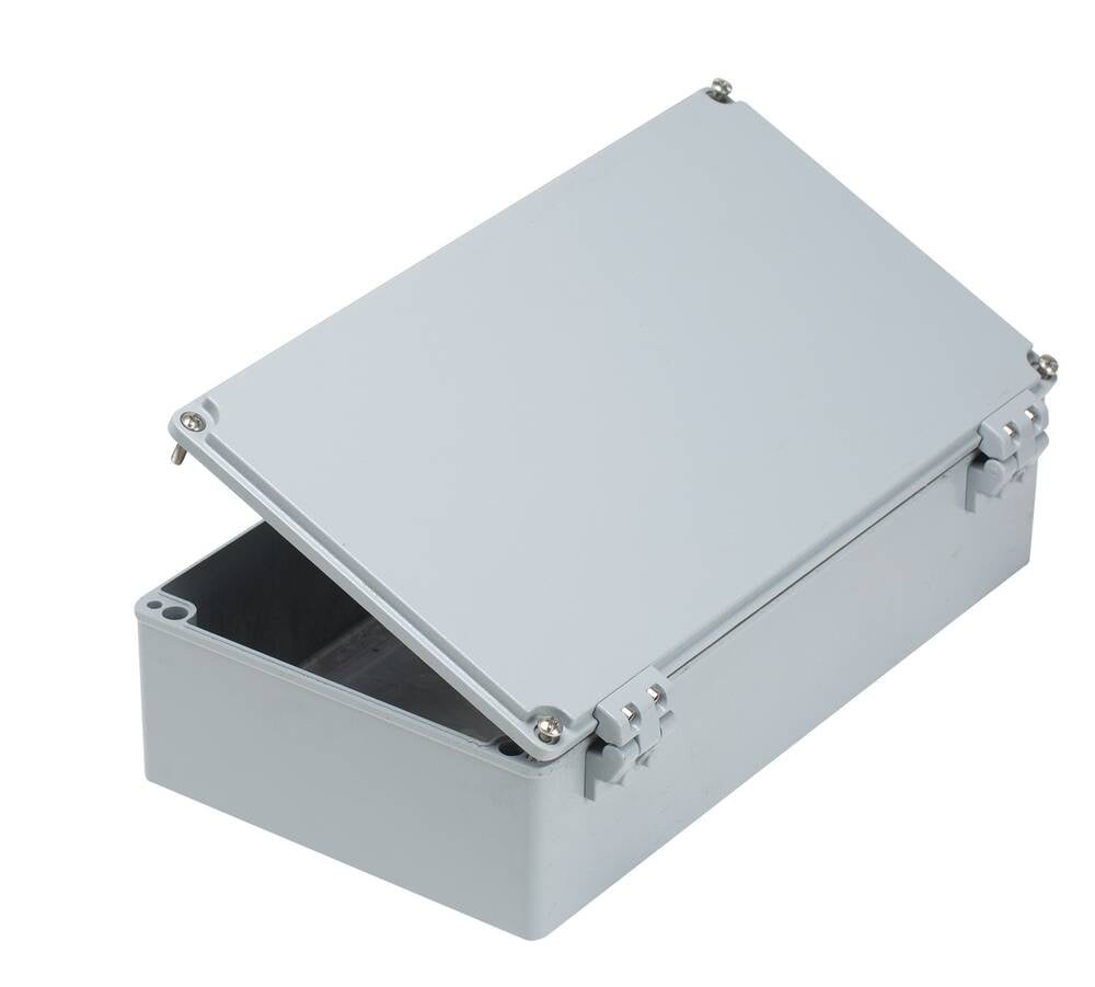 Wiska 402522H Aluminium 190 x 350 x 90mm Smooth Sided Hinged Enclosure IP67