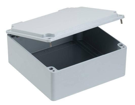 Wiska 402524H Aluminium 250 x 250 x 110mm Smooth Sided Hinged Enclosure IP67