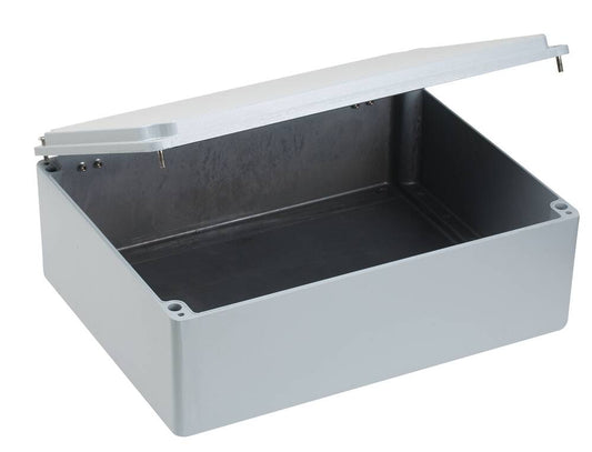Wiska 402530H Aluminium 310 x 400 x 140mm Smooth Sided Hinged Enclosure IP67