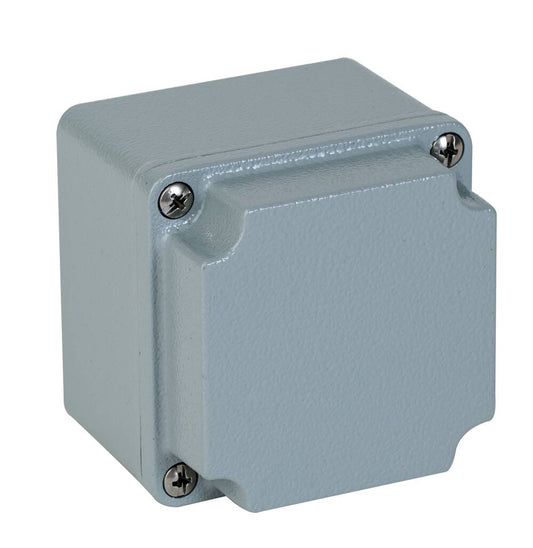 Wiska 402554 Aluminium 80 x 80 x 73mm Deep Cover Smooth Sided Enclosure IP67