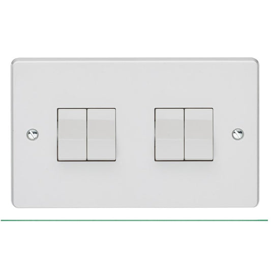 Crabtree 4174 4 Gang 2 Way Switch