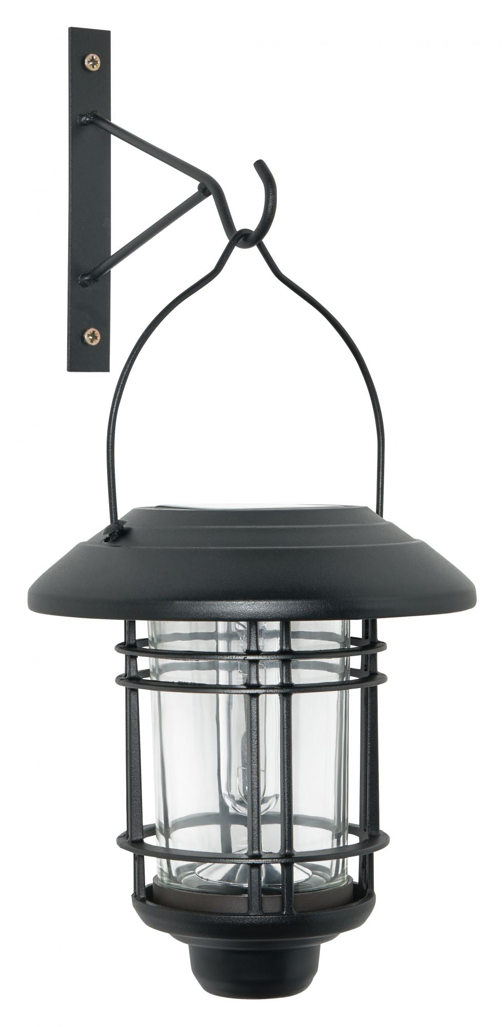 Forum ZN-42033 Horden 1W LED Solar Hanging Wall Lantern 3000K IP44 Black