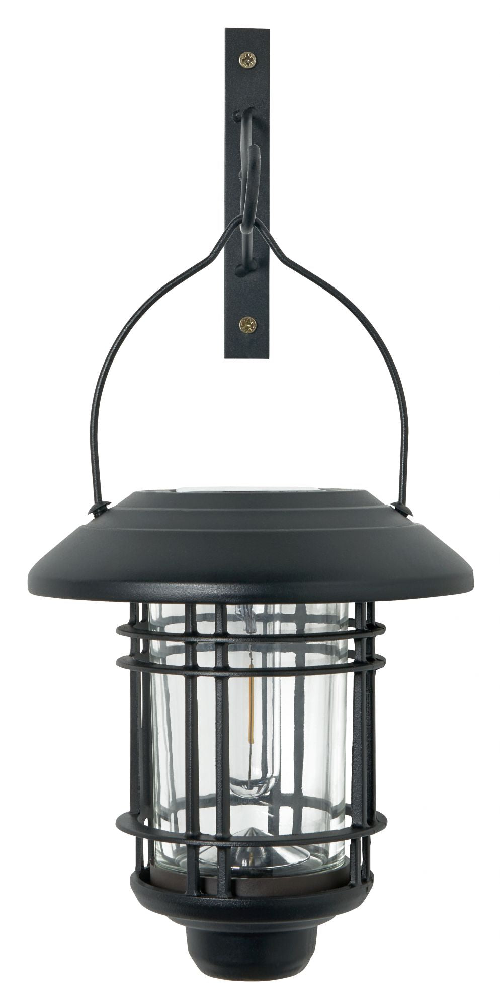 Forum ZN-42033 Horden 1W LED Solar Hanging Wall Lantern 3000K IP44 Black