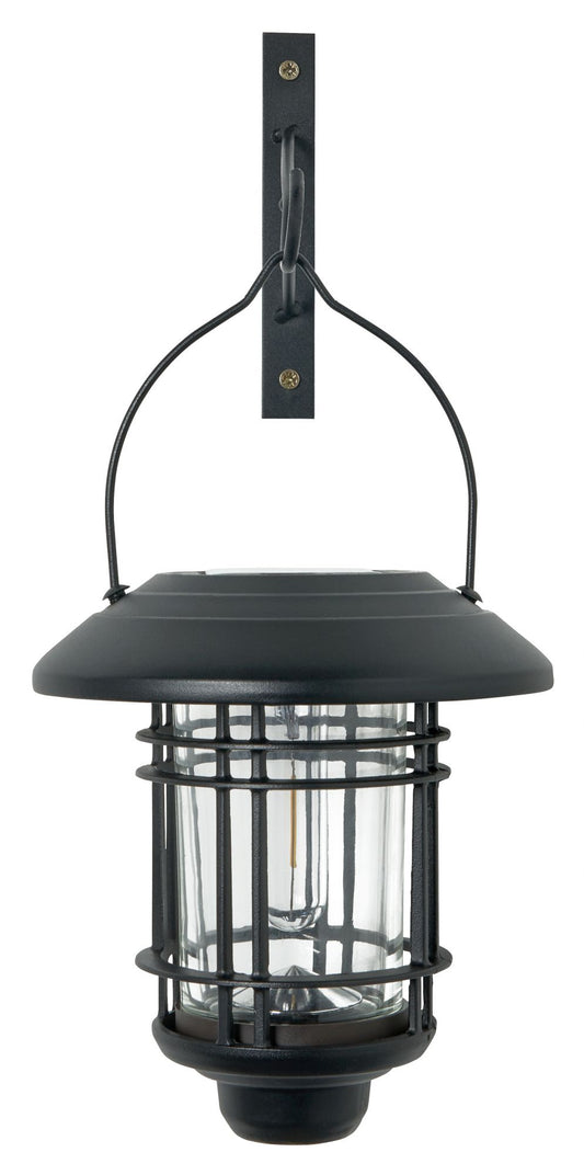 Forum ZN-42033 Horden 1W LED Solar Hanging Wall Lantern 3000K IP44 Black