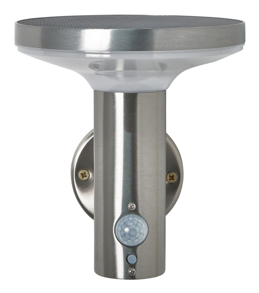 Forum ZN-42048 Claire 4.4W LED Solar Wall Light with PIR 3000K IP44 Stainless Steel