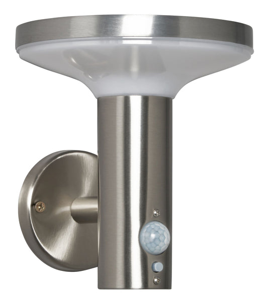 Forum ZN-42049 Claire 4.4W LED Solar Wall Light with PIR 3000K IP44 Black