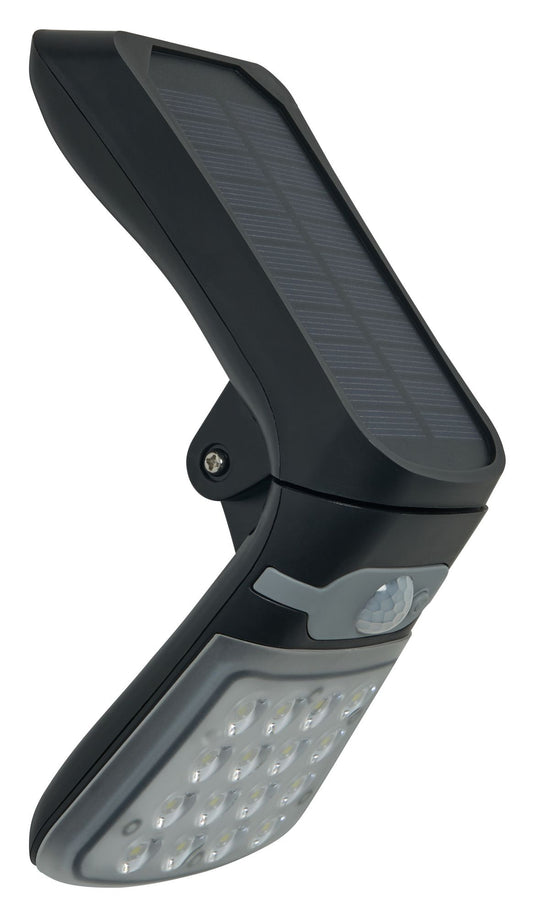 Forum ZN-42054 Blackhall 2.5W LED Solar Wall Light with Microwave Sensor 6500K IP44 Black