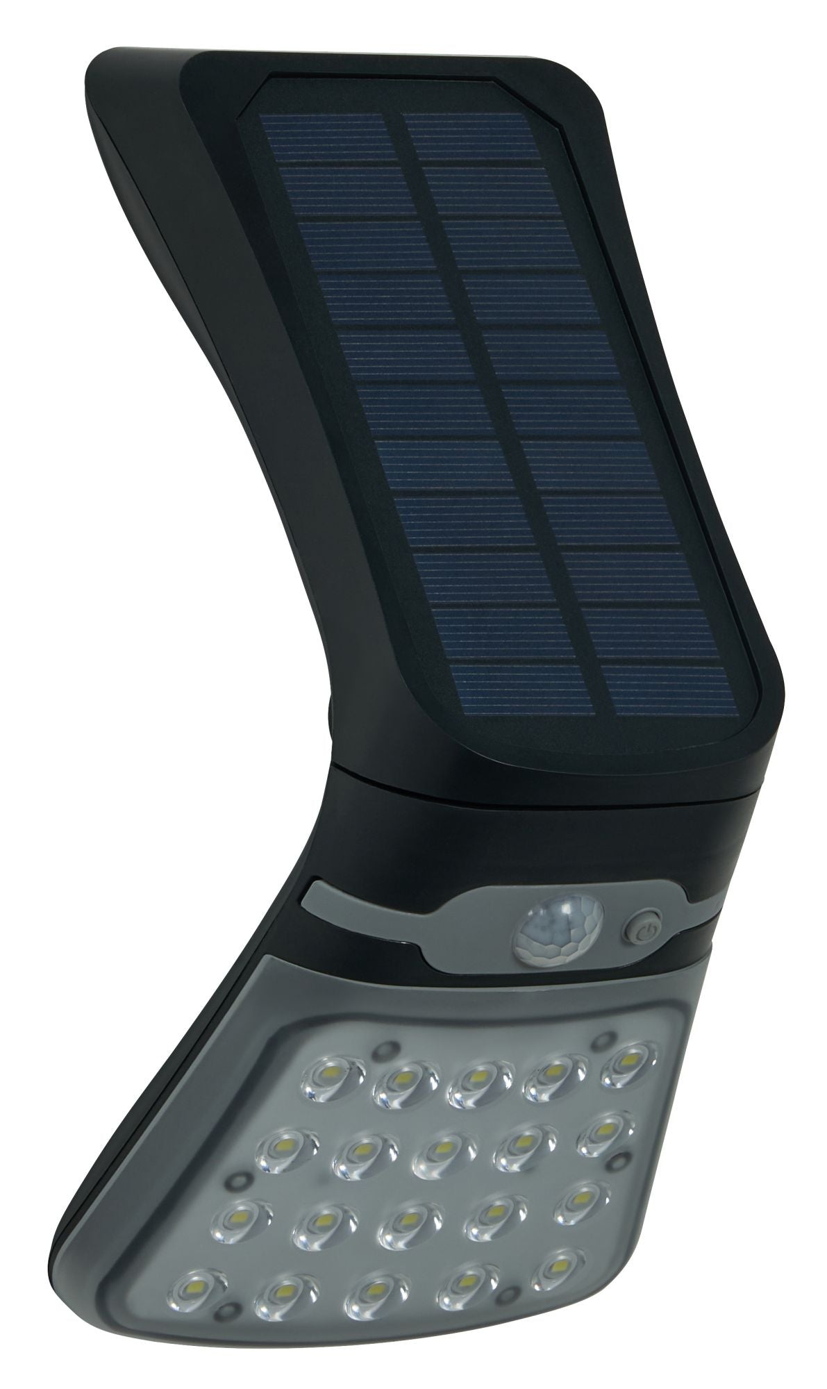 Forum ZN-42055 Blackhall 3.5W LED Solar Wall Light with Photocell and PIR 6500K Black