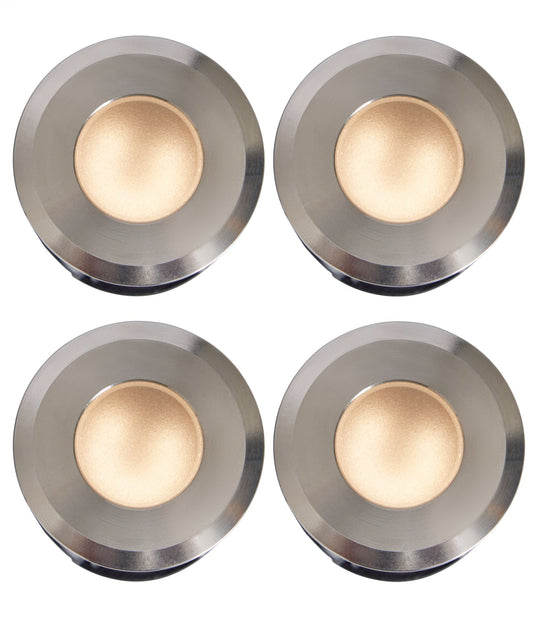 Forum ZN-42060 Ayle 4 x 2W LED Solar Deck Light Kit RGB + 4000K IP65 Stainless Steel