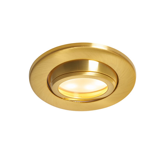 Forum SPA-45805-SBRS Eros GU10 Tilt Downlight Can IP65 Satin Brass