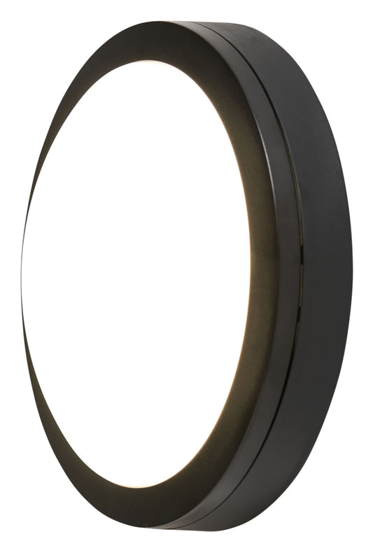 Forum ZN-46036-BLK Zien 12W Round LED Bulkhead 4000K IP54 Black