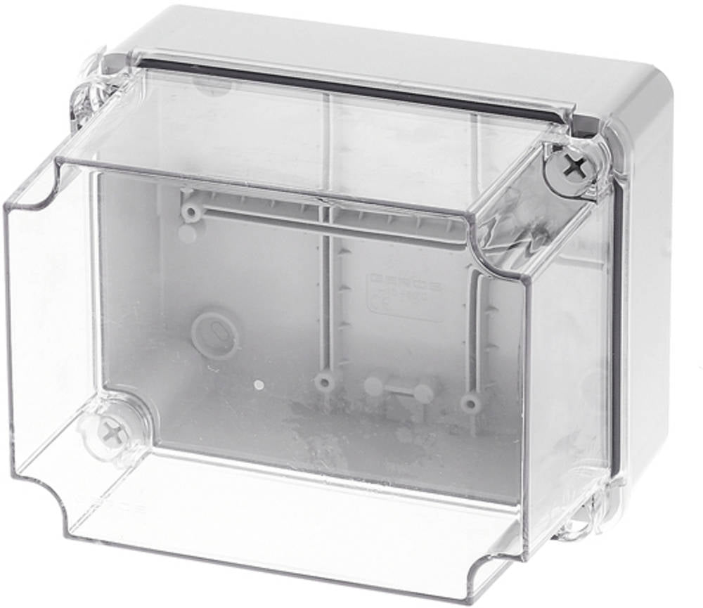 Wiska 50106964 CLDLWIB11 190 x 140 x 140mm ABS Thermoplastic Clear Deep Lid Enclosure Light Grey IP5