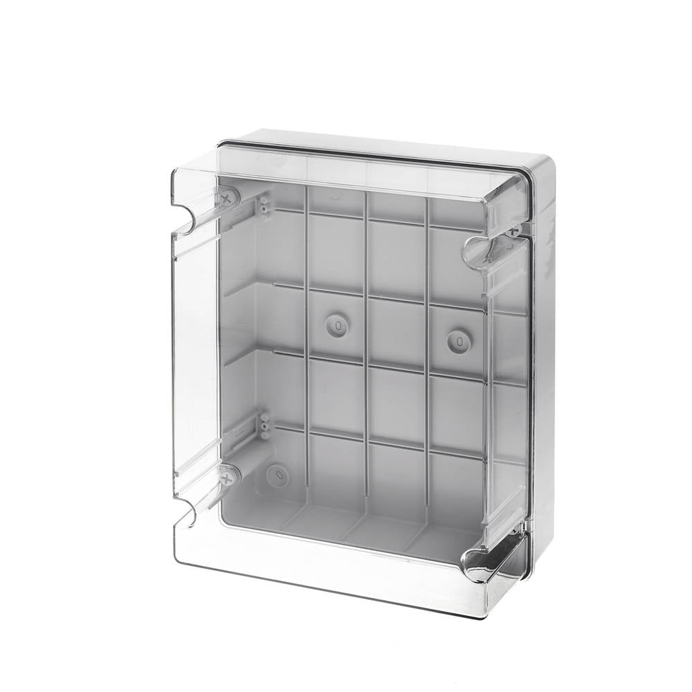 Wiska 50106966 CLDLWIB14 380 x 300 x 180mm ABS Thermoplastic Clear Deep Lid Enclosure Light Grey IP5