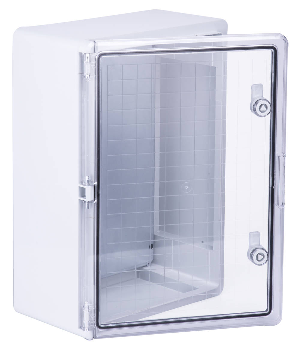 Wiska 50107060 WDBT5 350 x 500 x 190mm Distribution Enclosure with Transparent Door Light Grey IP65