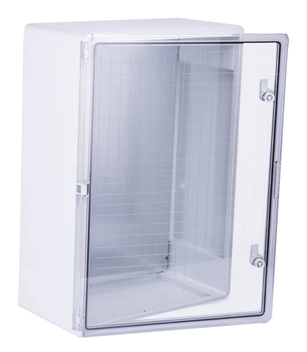 Wiska 50107065 WDB 500 x 700 x 250mm Distribution Enclosure with Transparent Door Light Grey IP65