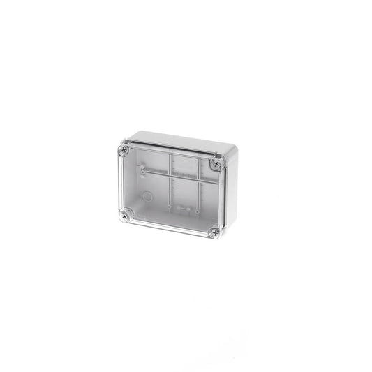Wiska 50109233 CLWIB 11 190 x 140 x 75mm Thermoplastic Clear Lid Enclosure Light Grey IP65