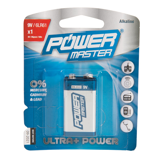 Powermaster 531078 MN1604 9V Battery
