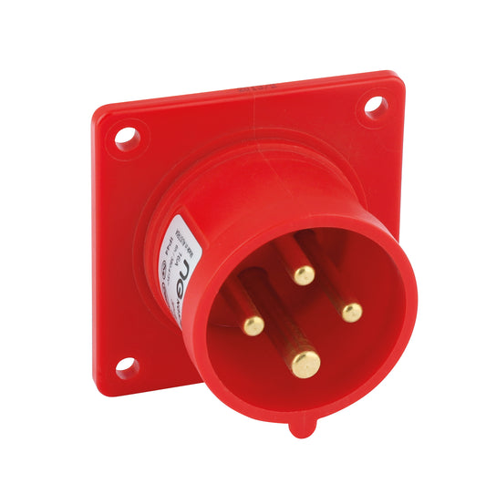 Niglon 57488 16A 4P Panel Mount Appliance Inlet 415V IP44
