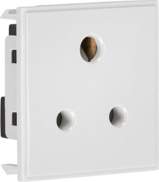 Euro 5AW 5A Socket Module White