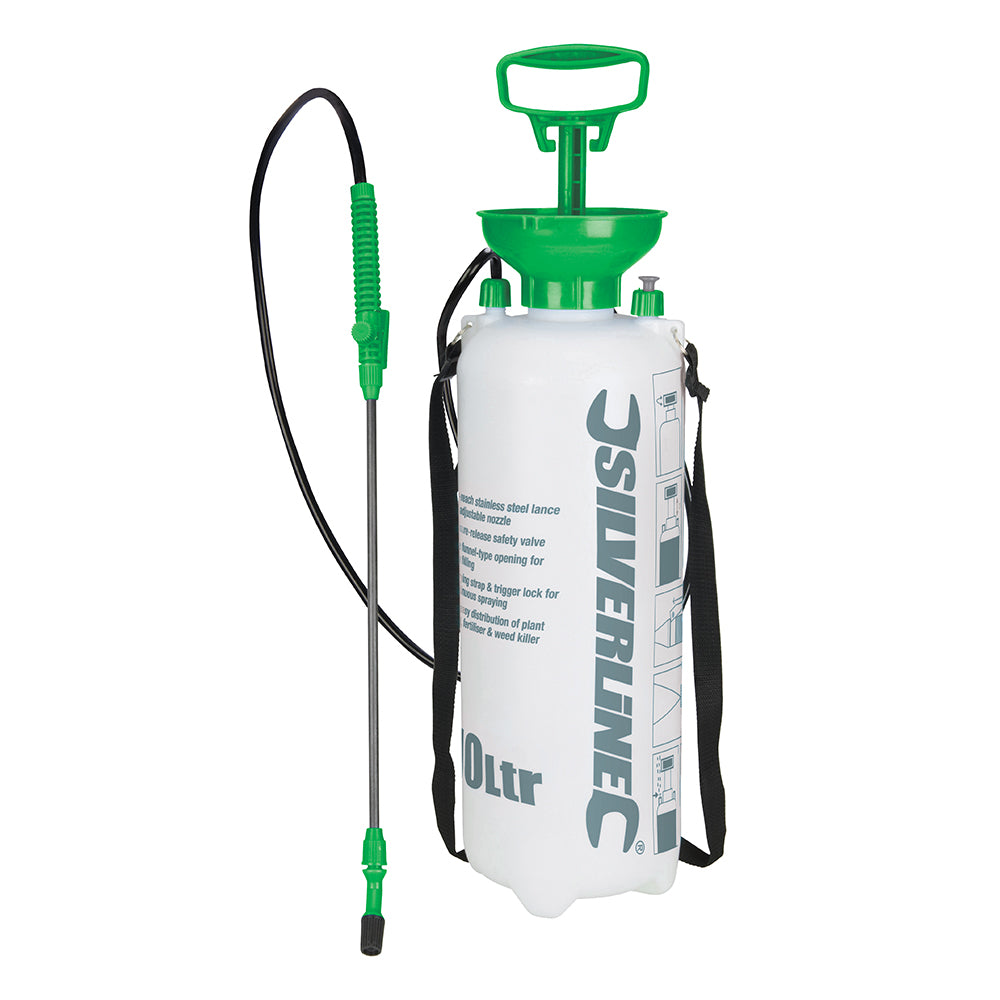 Silverline 630070 Pressure Sprayer 10L White
