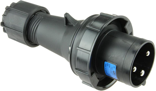 Garo P3125-6S-B 125A 3P 240V Entertainment Plug IP44 Black
