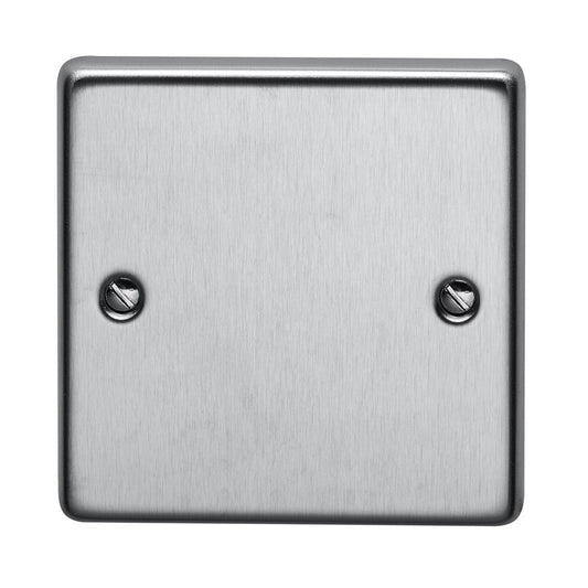 Crabtree 6575/SC 1 Gang Blank Plate Satin Chrome