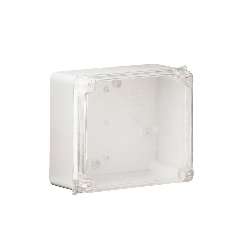 Wiska 6817LH CLWIB3 165 x 120 x 70mm Thermoplastic Clear Lid Enclosure Light Grey IP56