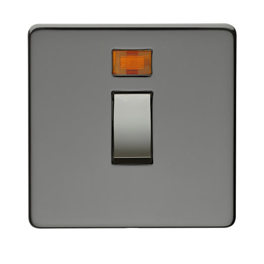 Crabtree 7011/3BKN 1 Gang 20A DP Switch with Neon Black Nickel