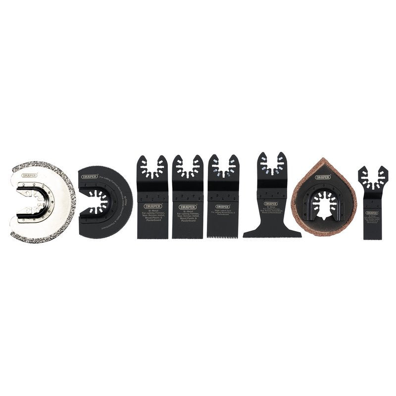 Draper APT517 Oscillating Multitool Blade Set (Including Ceramics) 8pc