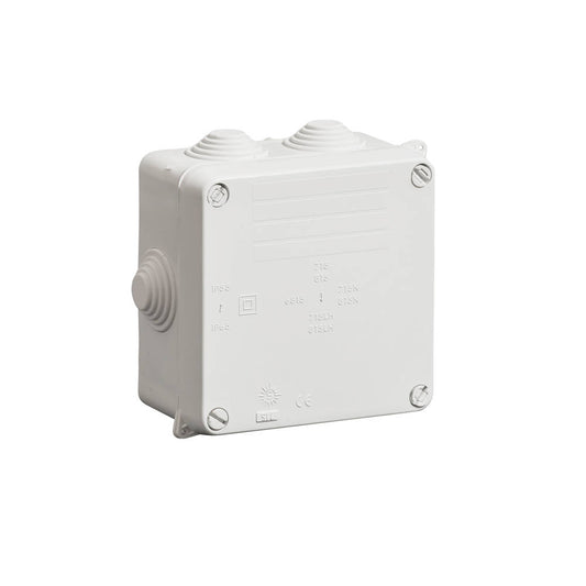 Wiska 715 WIB1/E 110 x 110 x 60mm Thermoplastic Enclosure Light Grey IP55