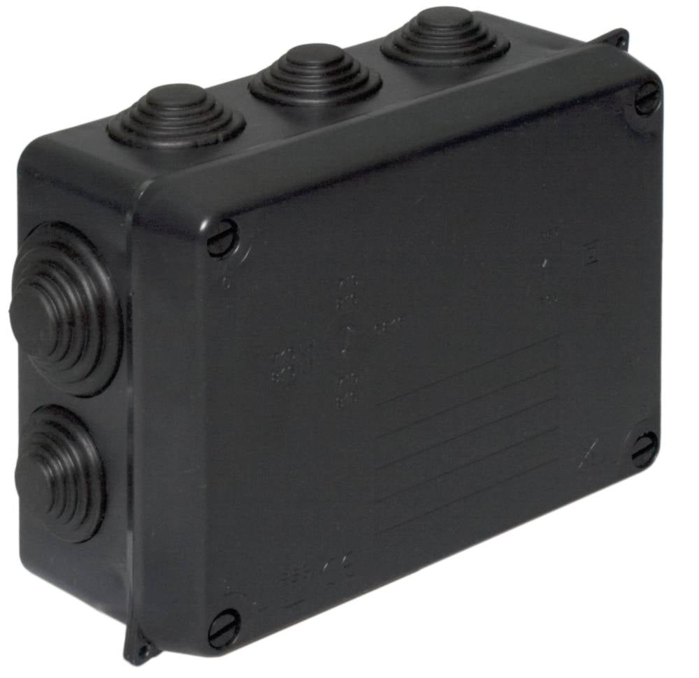 Wiska 716N WIB2/E 160 x 120 x 70mm Thermoplastic Enclosure Black IP55