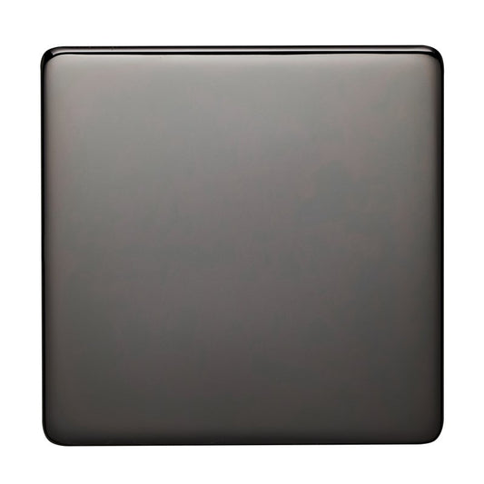 Crabtree 7775/BKN 1 Gang Blank Plate Black Nickel