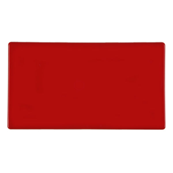 Hamilton 7RCBPD 2 Gang Blank Plate Pillar Box Red