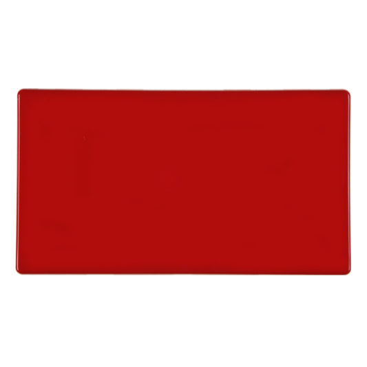 Hamilton 7RCBPD 2 Gang Blank Plate Pillar Box Red