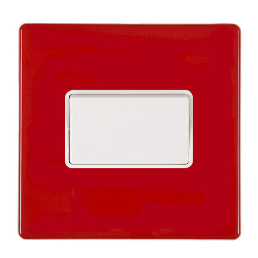 Hamilton 7RCTPWH-W 10A Fan Isolator Switch Pillar Box Red White Insert